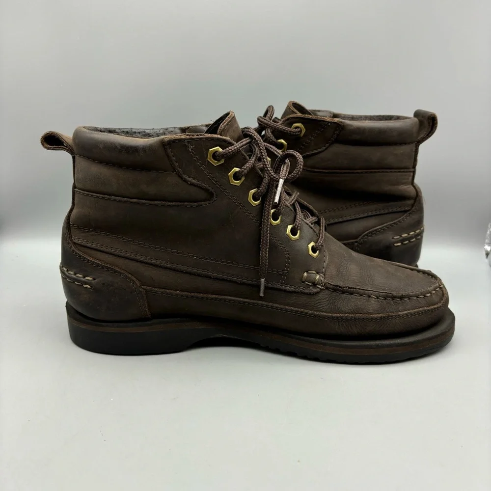 Colorado Amazonas Ankle Boots Men’s Size 8 M Brown Leather Moc Toe Hiking Brazil